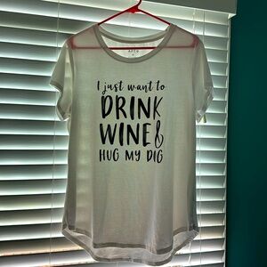 Wine and Dog T shirt
